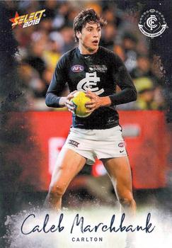 2018 Select Footy Stars #38 Caleb Marchbank Front